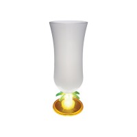 15 oz. Lighted Palm Tree Stem Hurricane Glass