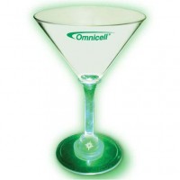 7 oz. Acrylic Lighted Stem Martini Glass